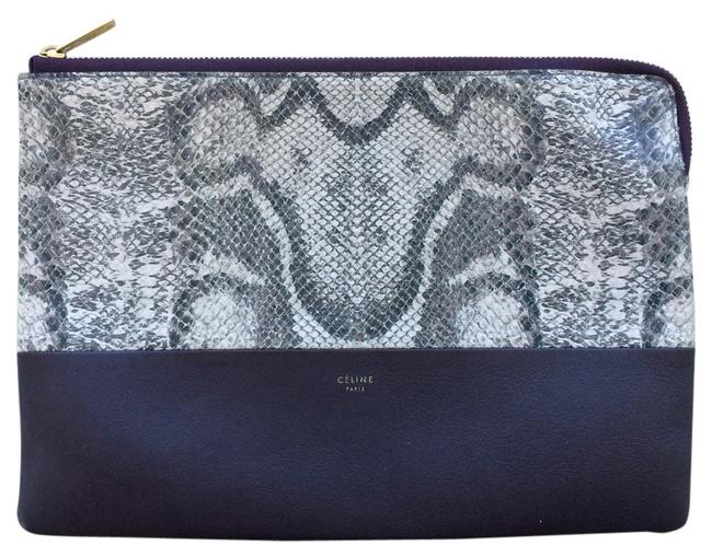 Celine Brown Leather Clutch