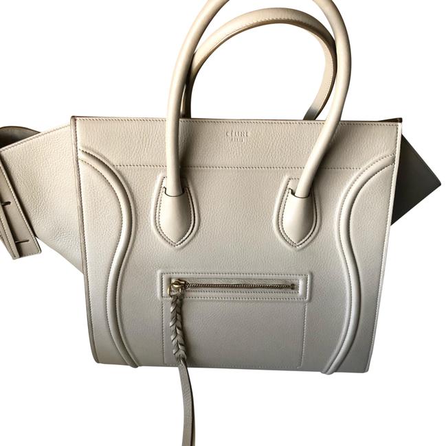 Celine Cabas Phantom 169953mcc Beige Calfskin Leather Satchel