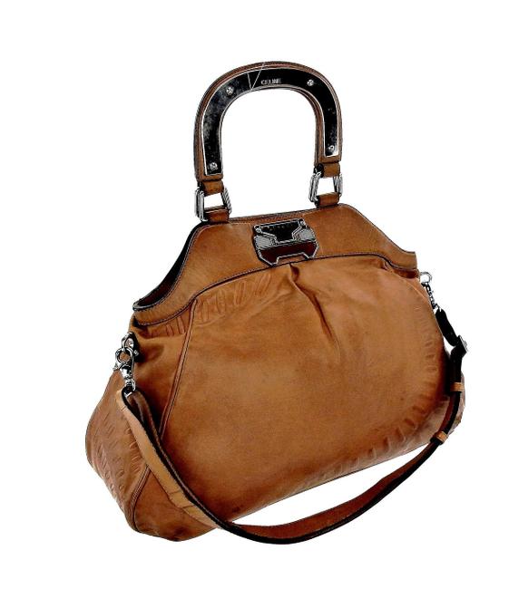 Celine Carry All Brown Leather Cross Body Bag