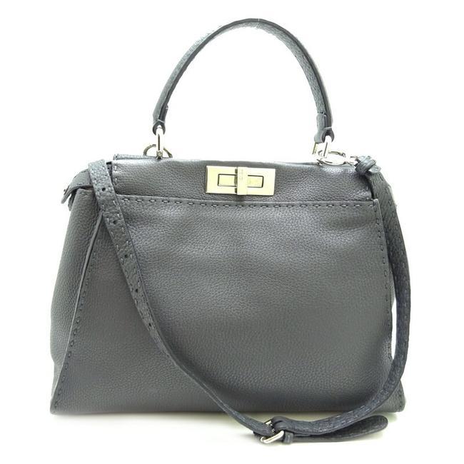 Celine Celeria Peek a boo Ladies Handbag 8bn226 Gray Leather Satchel