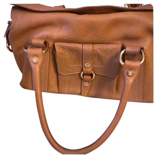 Celine Champagne Leather Satchel