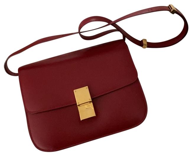 Celine Classic Box Classics Red Cross Body Bag