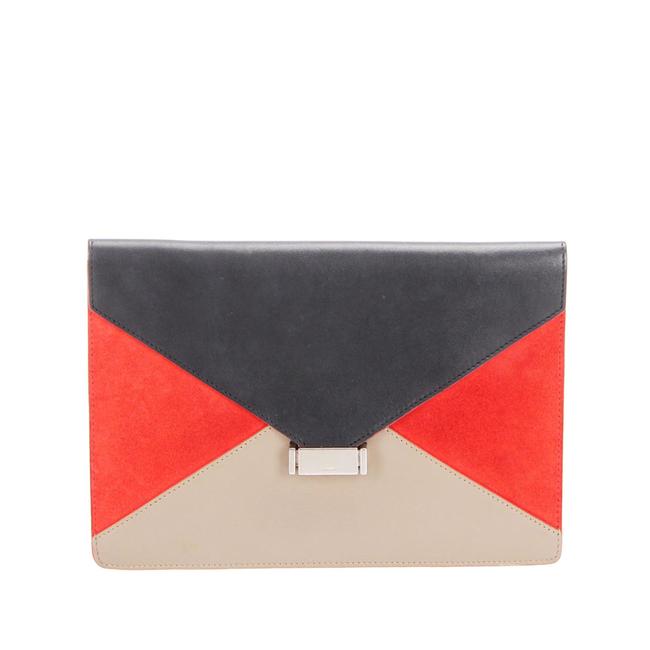 Celine Diamond Black Leather Clutch