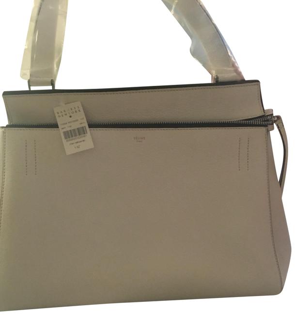 Celine Edge White Calfskin Satchel