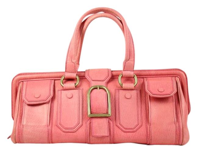 Celine Ella Long Doctors Cesl27 Pink Leather Satchel