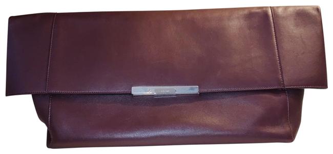 Celine Folded Dark Burgundy Leather Clutch
