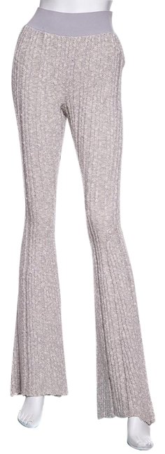 Celine Gray Ribbed Flare Bell bottom Pants8 M, 29, 30