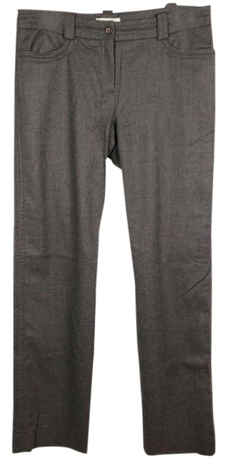 Celine Gray Wool Cashmere Ankle Slit Pants4 S, 27