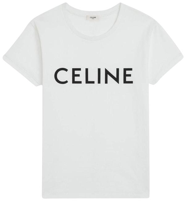 Celine Logo Printed Tee Shirt8 M