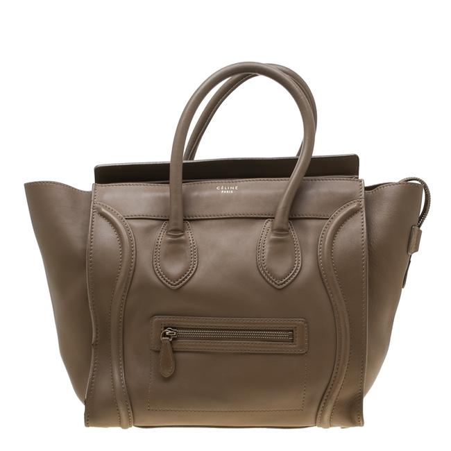 Celine Luggage Brown Leather Mini Tote Satchel