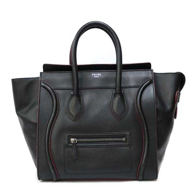 Celine Luggage Handbag Mini Black Satchel