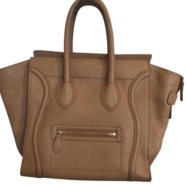 Celine Luggage Tan Leather Satchel