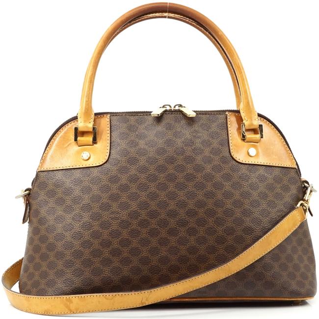 Celine Macadam #3630c11 Brown Cross Body Bag