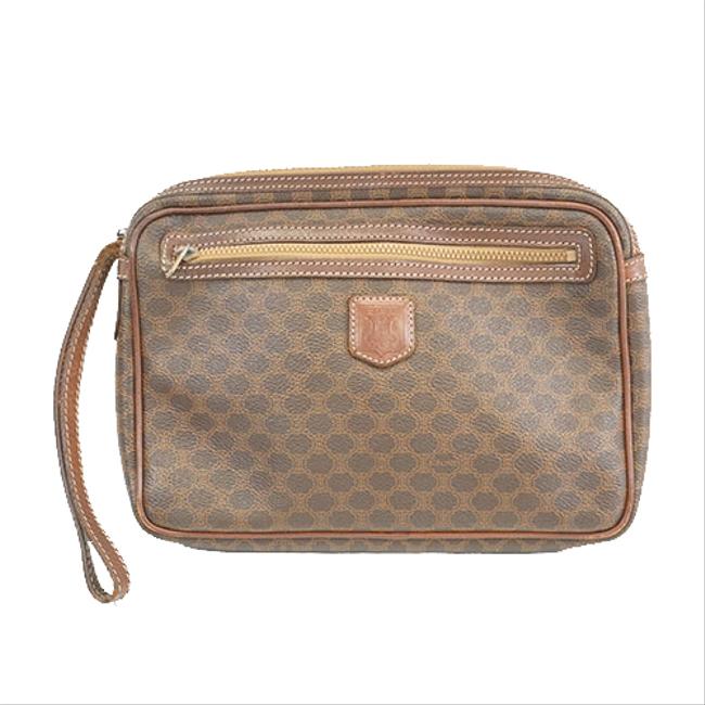 Celine Macadam Mens Brown Clutch