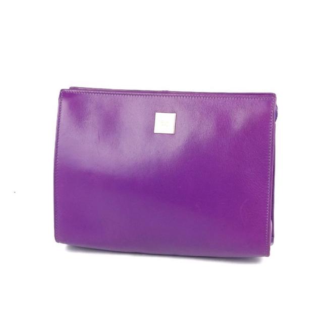 Celine Mini Second Calf Leather Ladies Purple Clutch