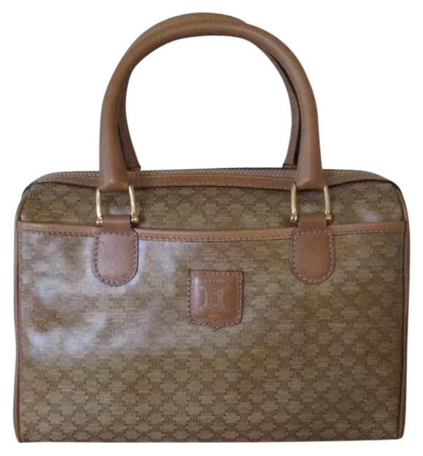 Celine Monogram Canvas Satchel