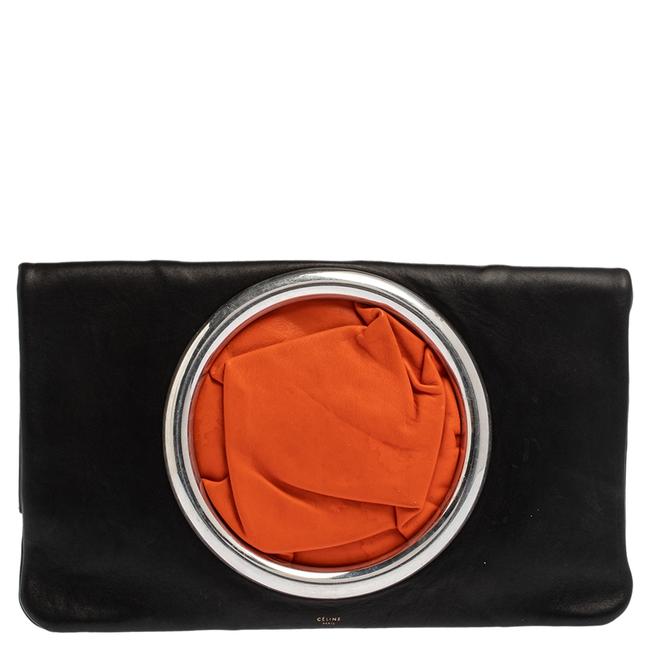 Celine Nappa Leather Eyelet Pouch Clutch