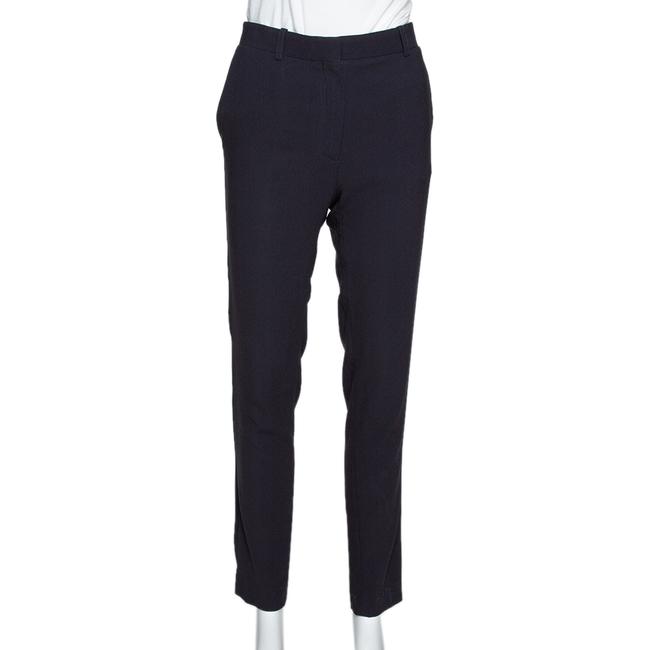 Celine Navy Blue Crepe Tailored Trousers S Pants
