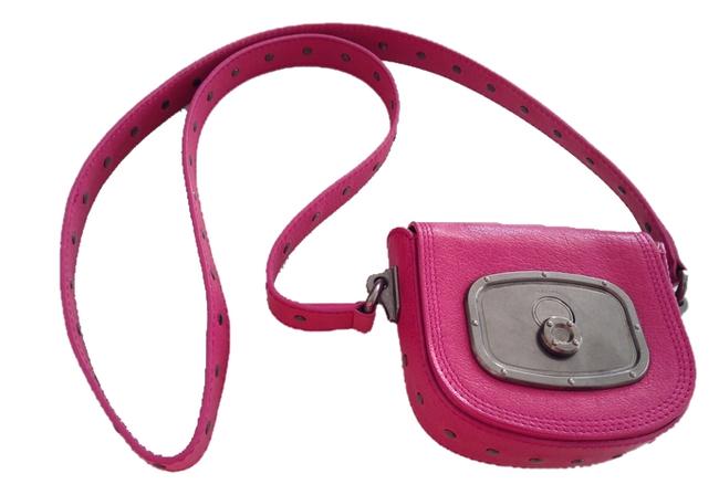 Celine Pink Leather Cross Body Bag