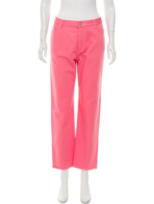 Celine Pink Medium Wash 34 Button Closure Straight Leg Jeans27 4, S