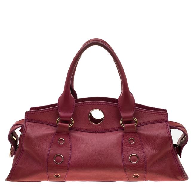Celine Red Leather Satchel