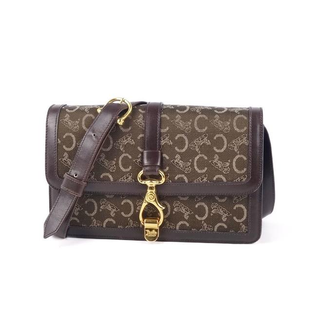 Celine Shoulder Bag Macadam SalUSAi C 2way Ladies Brown CanvasLeather Clutch