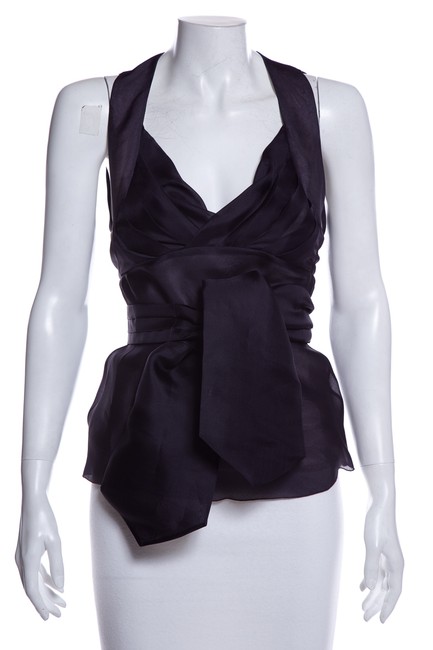 Celine Silk Purple Top