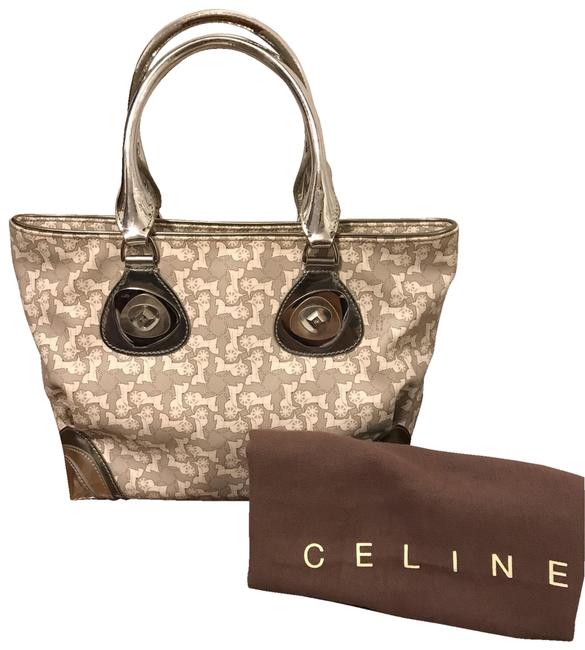 Celine Silver Tote Hobo Bag
