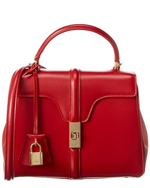 Celine Small 16 Leather 188003 Bey 27ed Satchel