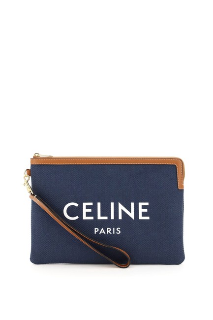 Celine Small Pouch with Logo Multicolored Clutch