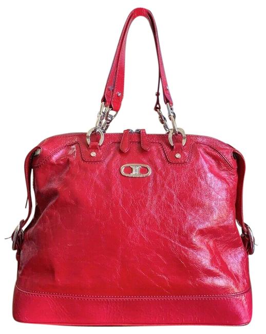 Celine Tote Bag Hobo Shiny Grainy Handbag Wc sa 0097 Red Leather Satchel