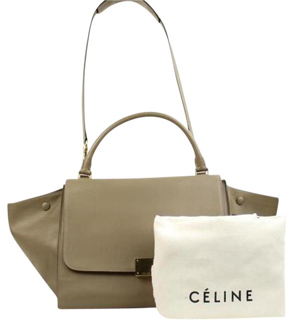 Celine Trapeze Celtl03 Taupe Satchel