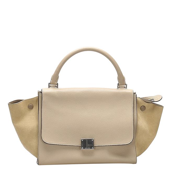 Celine Trapeze Leather Bag Satchel