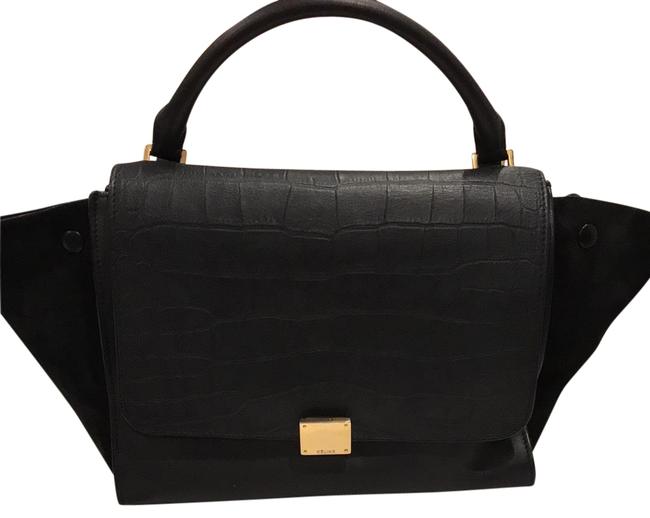 Celine Trapeze Style Black Hobo Bag