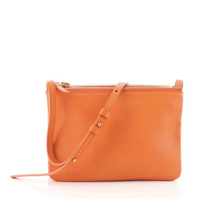 Celine Trio Small Orange Leather Cross Body Bag