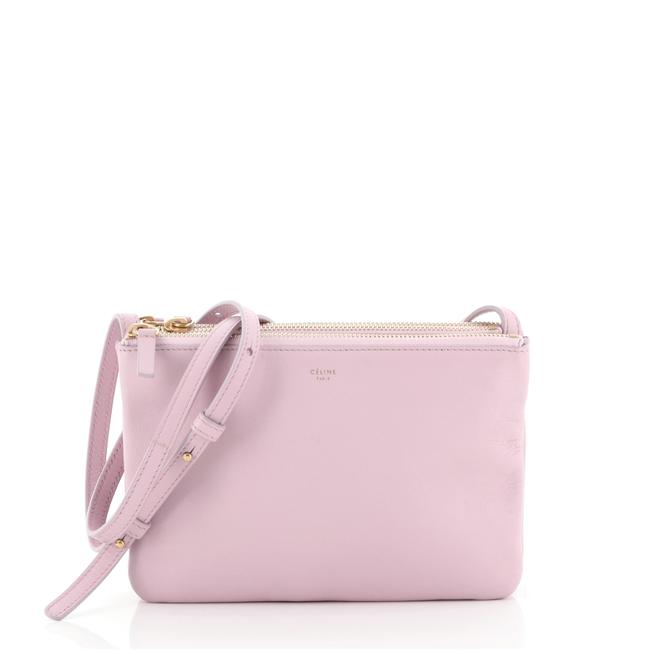 Celine Trio Small Pink Leather Cross Body Bag