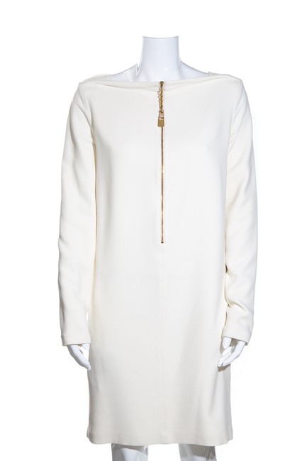 Celine White 42 Mid length Cocktail Dress8 M