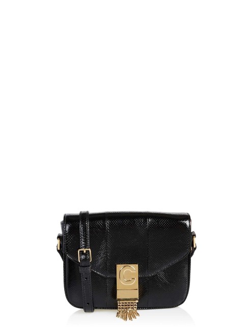 Celine #69208 Black Leather Shoulder Bag