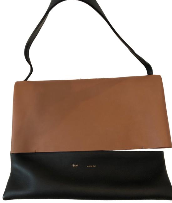 Celine All Soft New BlackTanCreme Shoulder Bag