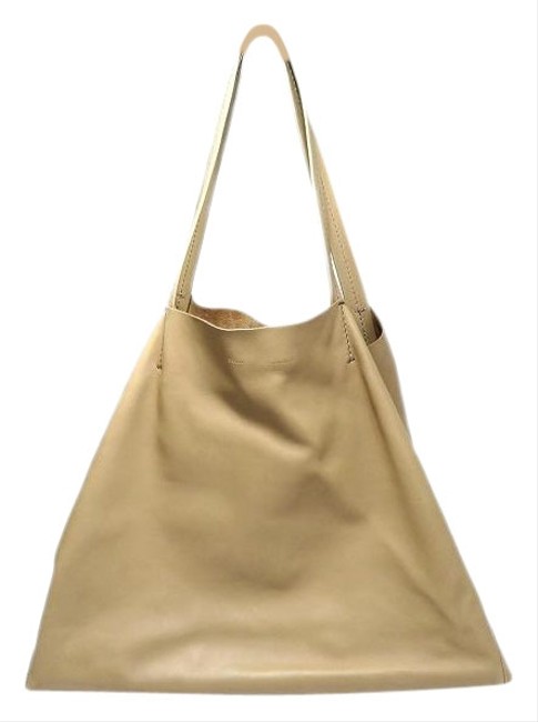 Celine Bag Hippo Horizontal Ladies Beige Leather Tote