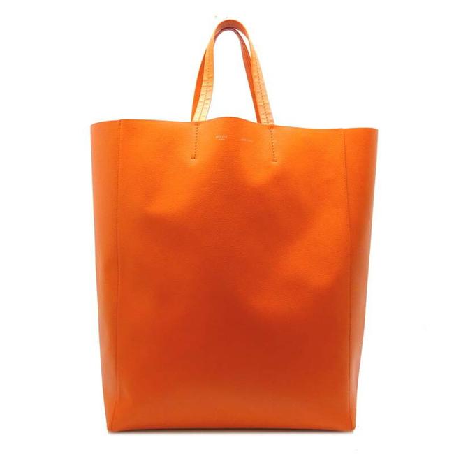 Celine Bag Hippo Womens Orange Leather Tote
