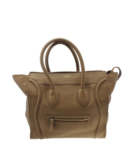 Celine Bag Luggage Mini 182620 Brown Leather Tote