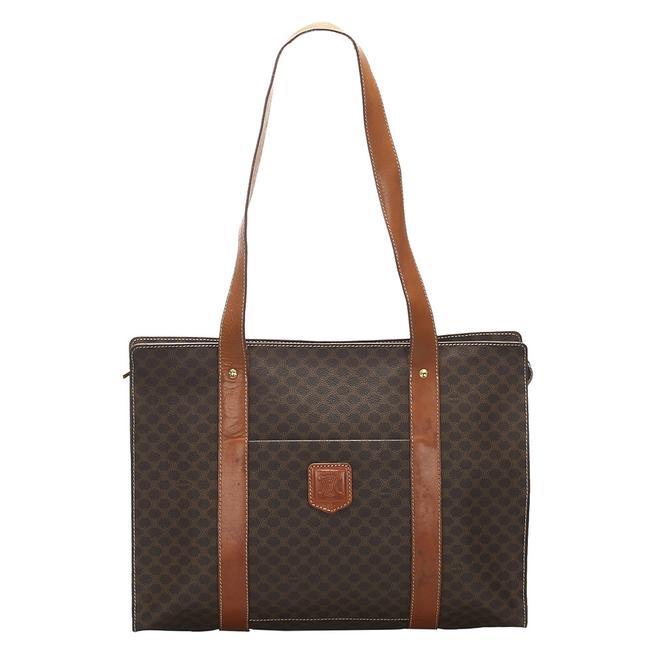 Celine Bag Macadam BrownBeige Canvas Tote