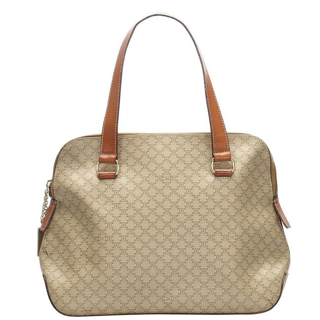 Celine Bag Macadam Coated Canvas Tote