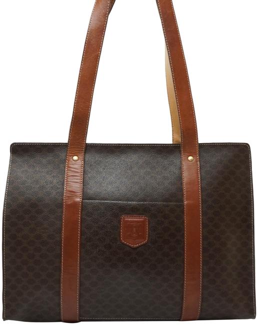 Celine Bag Macadam Pvc #7424c10 Brown Tote