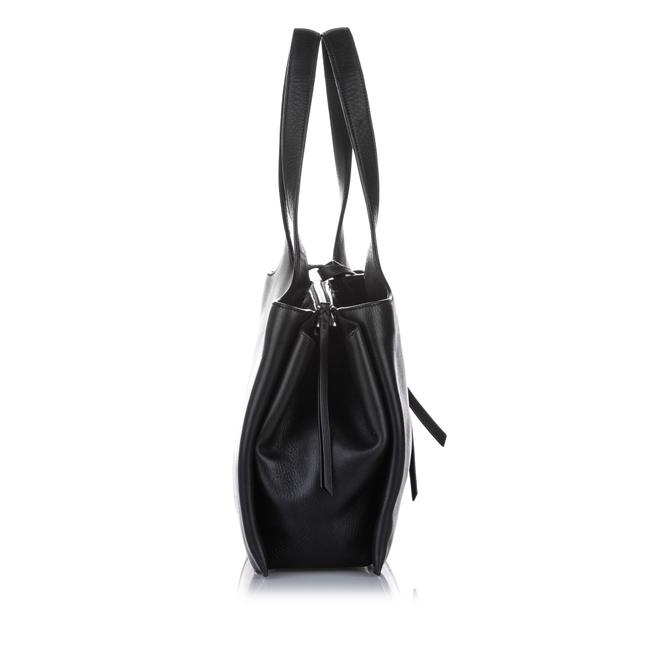 Celine Bag Medium Trifold Black Leather Tote