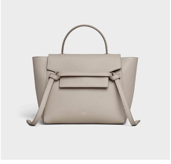 Celine Belt Micro In Grained Beige Calfskin Leather Shoulder Bag