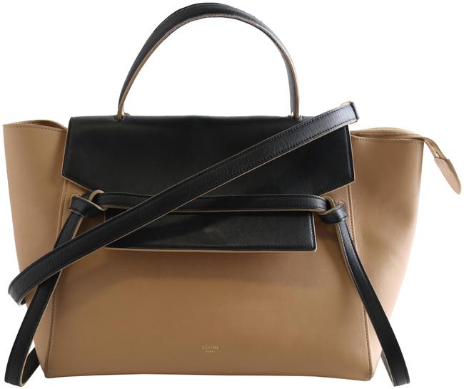 Celine Belt Smooth Tan Calfskin Leather Shoulder Bag