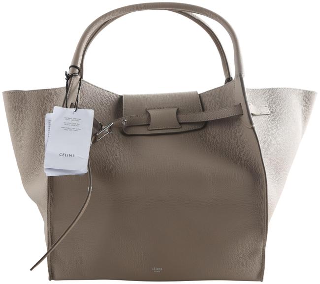 Celine Big Bag Medium Gray Calfskin Leather Tote