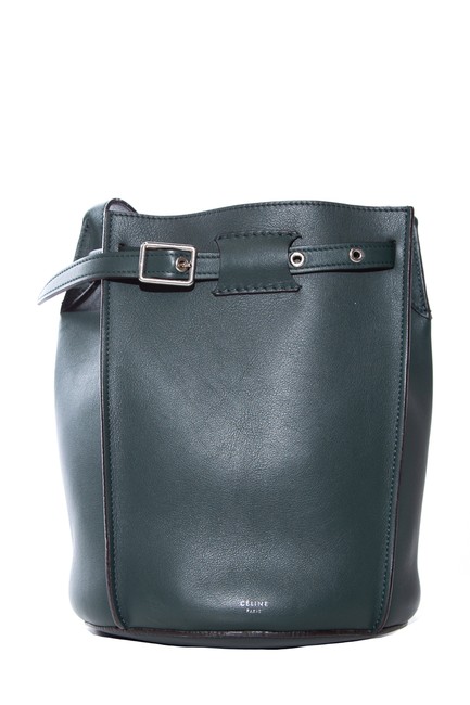 Celine Big Dark Small Green Shoulder Bag